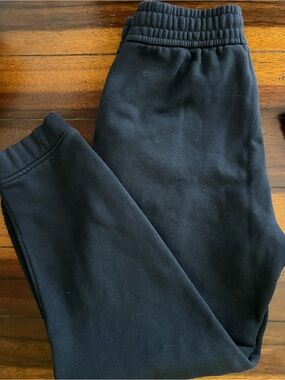 CRZ YOGA Black Sweatpants with Subtle Logo
